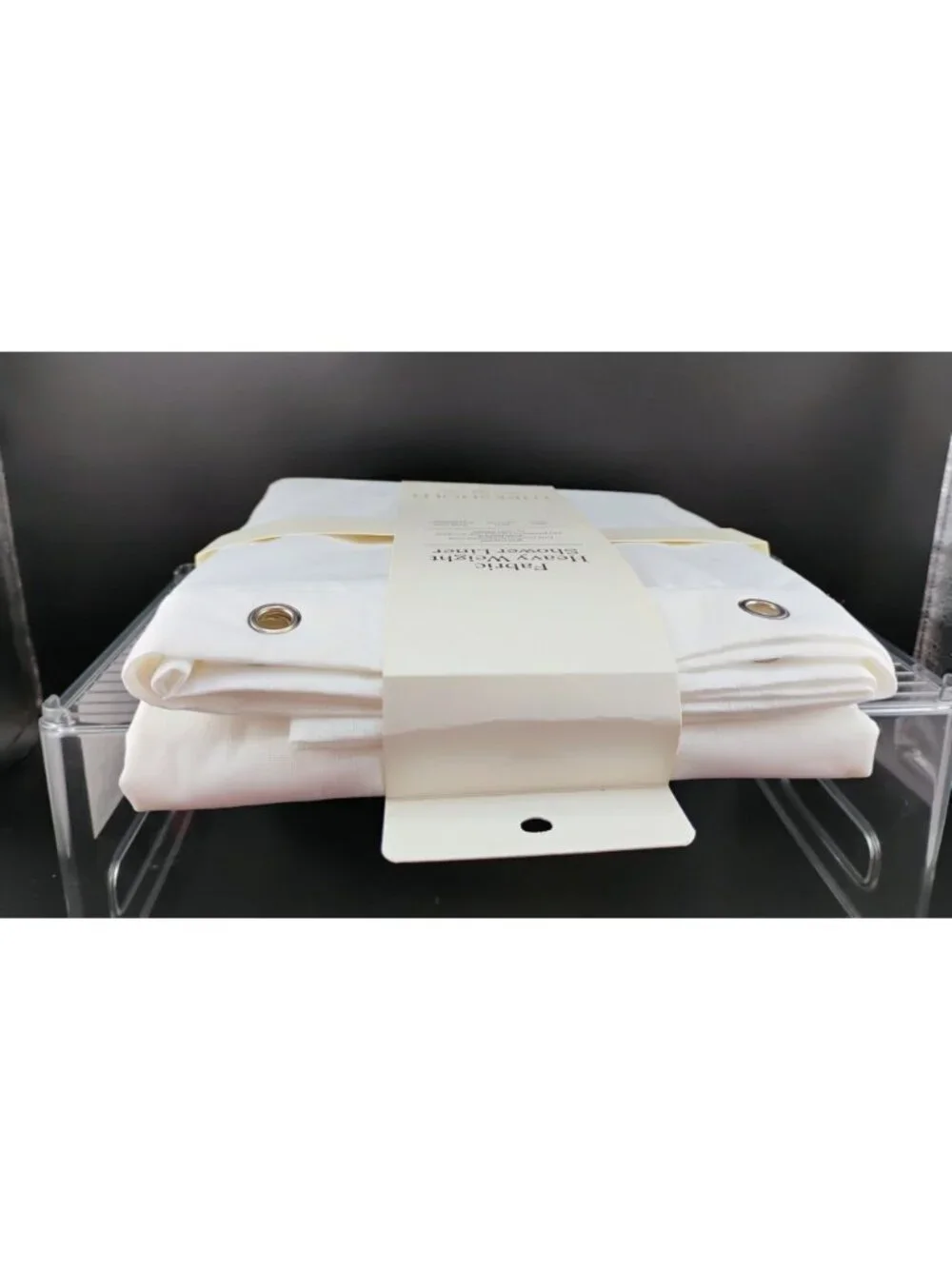 Threshold Fabric Heavy Weight Shower Liner White Waterproof 71
